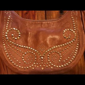 Michael Kors Studded leather Bag with fringe